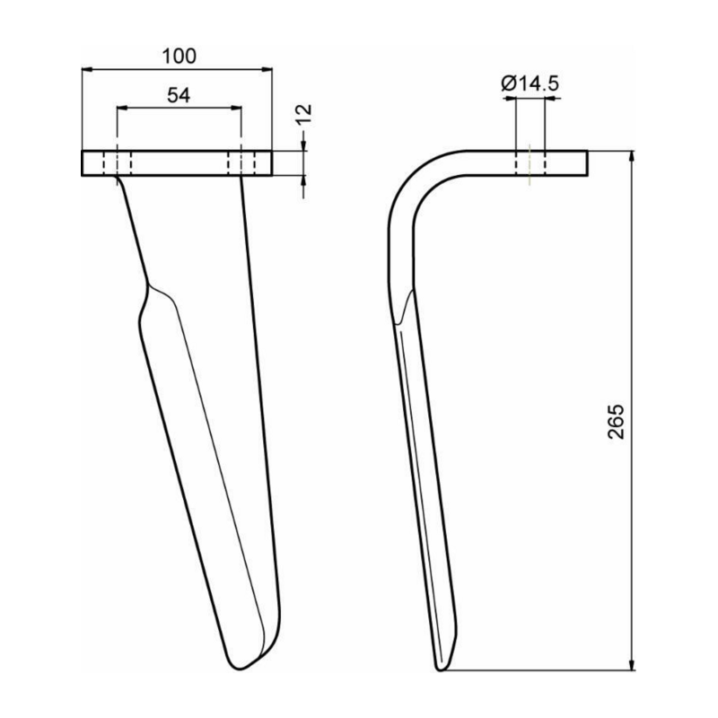 DENTE SX ADATTABILE PERUGINI