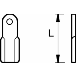 COLTELLO DIRITTO H-0 L-150