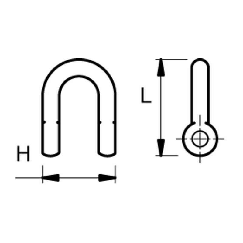 GRILLO FISSAGGIO PER COLTELLO, H-48 L-65