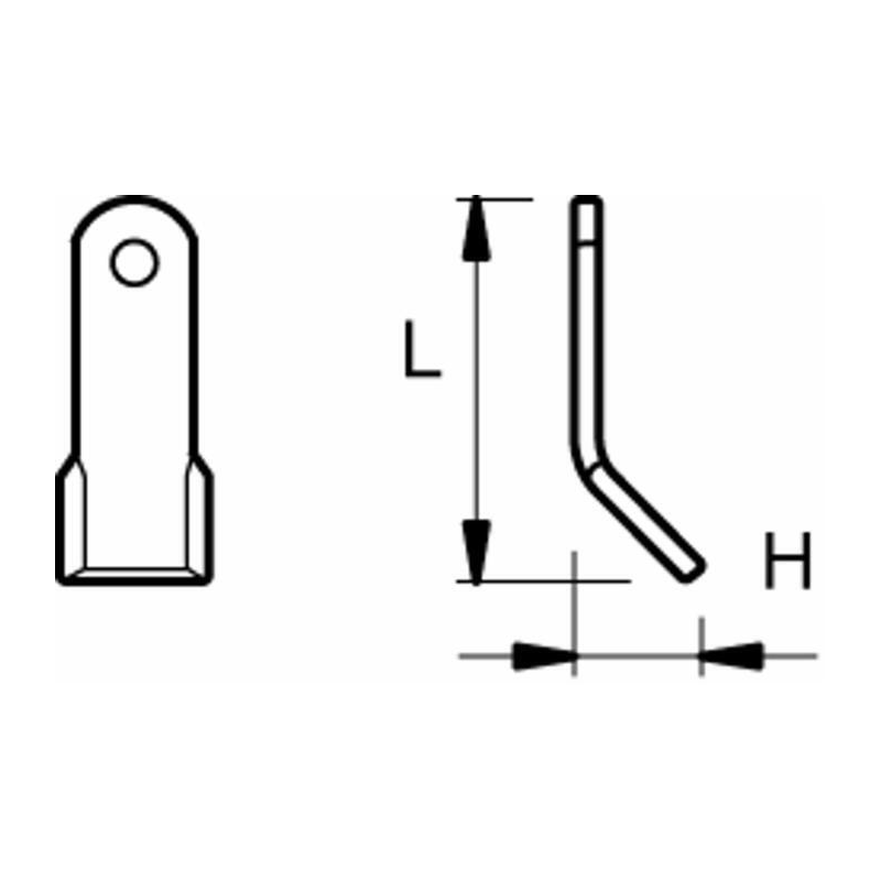COLTELLO "Y" H-38 L-104