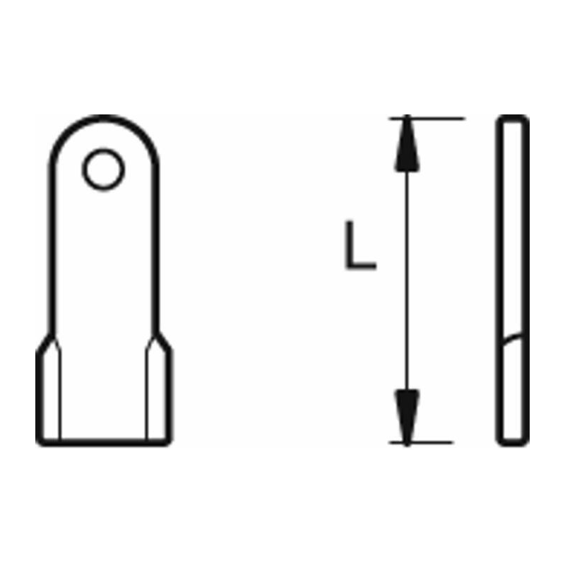 COLTELLO DIRITTO H-0 L-130