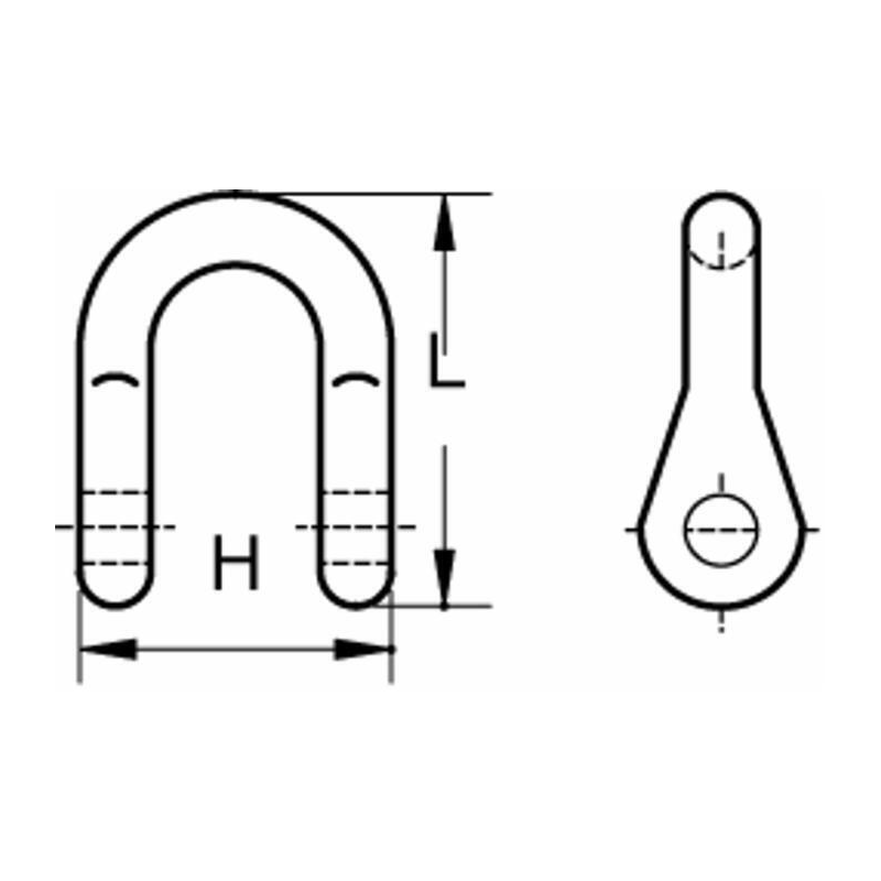 GRILLO FISSAGGIO PER COLTELLO, H-49 L-72