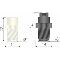 Ugello a ventaglio FFT 110° per nebulizzazione e sanificazione