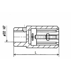 BUSSOLA FEMMINA SCANALATA 1"3/8" Z6 PER POMPA AD INGRANAGGI