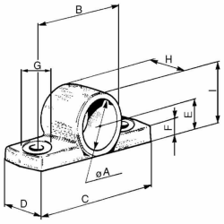 SUPPORTO PER MARTINETTO ø 40,50