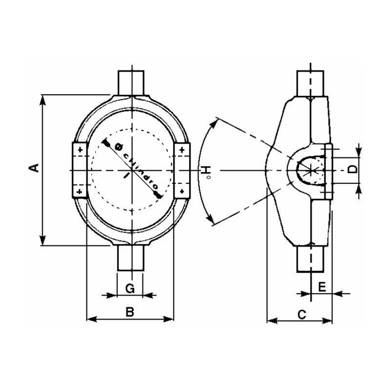 GONDOLA PER MARTINETTI IDRAULICI ø 93MM