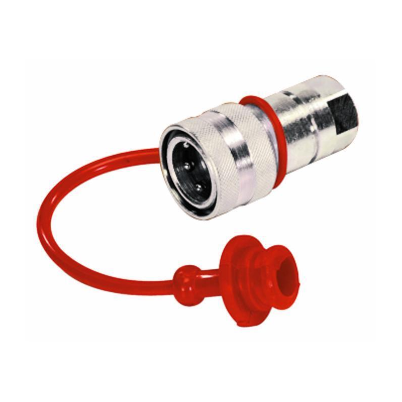 TAPPO PER INNESTO RAPIDO FEMMINA DA 1/4" COLORE ROSSO