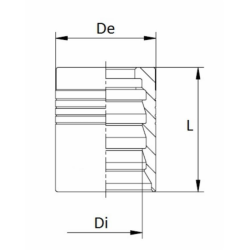 BOCCOLA A PRESSARE DA 1" TUBO EN856 4SH