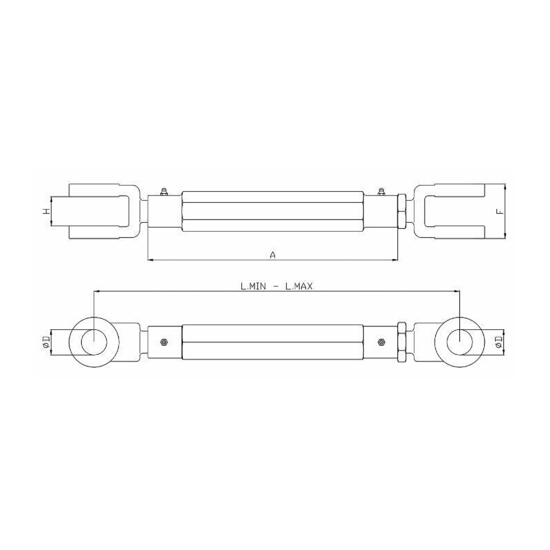 TENDITORE PER ARATRI TIPO LUNGO 400 - 510