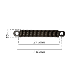 MOLLA PER TILLER CON GANCIO A VITE
