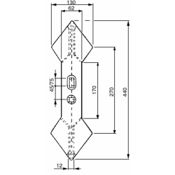 VOMERE DOPPIO CUORE DA 130