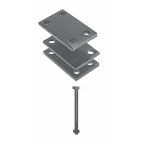 STAFFA COMPLETA PER MOLLA 30X30 TRAVE 100X100