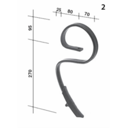 MOLLA FLEX 25X8 CON VOMERE