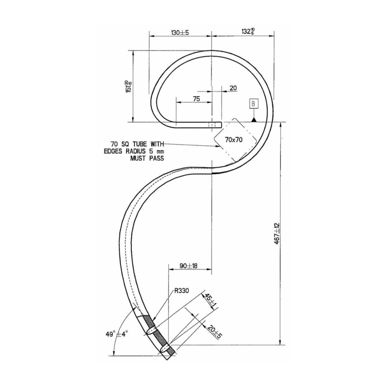 MOLLA FLEX 45X12 2 FORI INTERASSE 45 MM