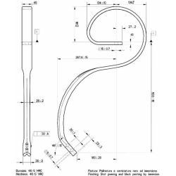 MOLLA FLEX 45X12 2 FORI INTERASSE 30 MM