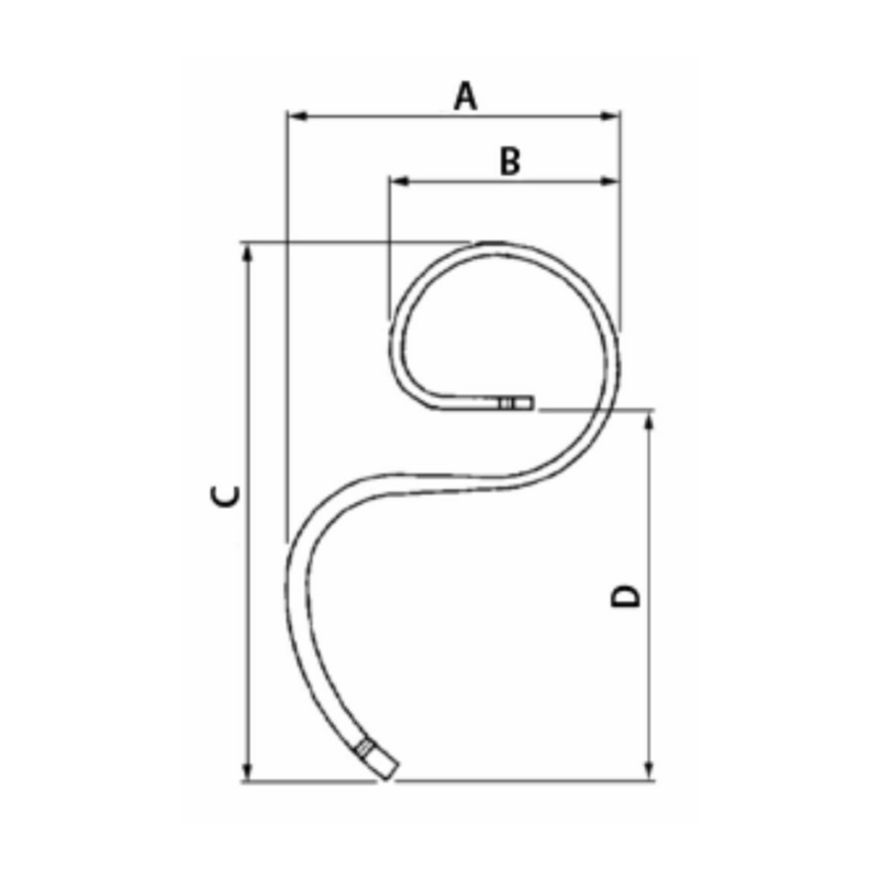 MOLLA FLEX PER VIBROCOLTIVATORI 32X10 CON VOMERE REVERSIBILE