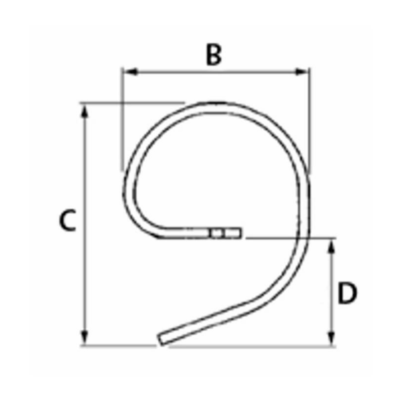 RINFORZO PER MOLLA FLEX 45X10 CON OCCHIO