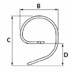 RINFORZO  PER MOLLA 32X10 E 32X12 CON OCCHIO ADATTABILE RAU