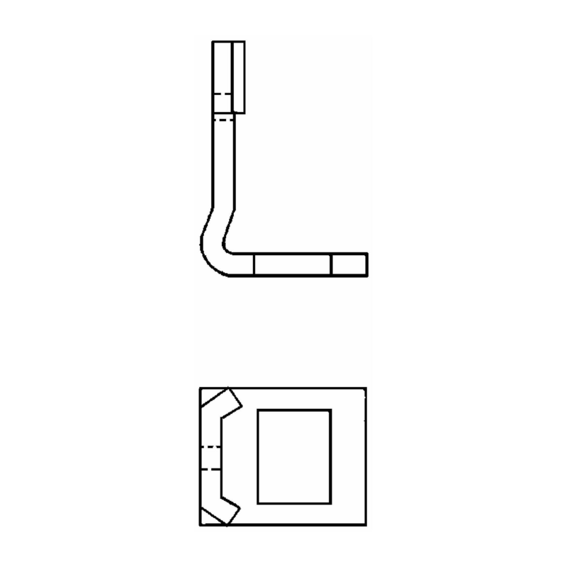 STAFFA MONOLAMA PER MOLLA FLEX 45X12