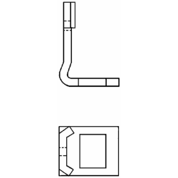 STAFFA PER MOLLA FLEX 45X12 BILAMA 60X60-70X8