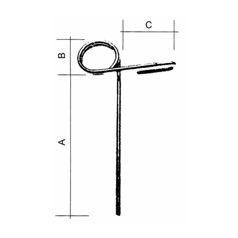 DENTE STRIGLIATORE Ø8