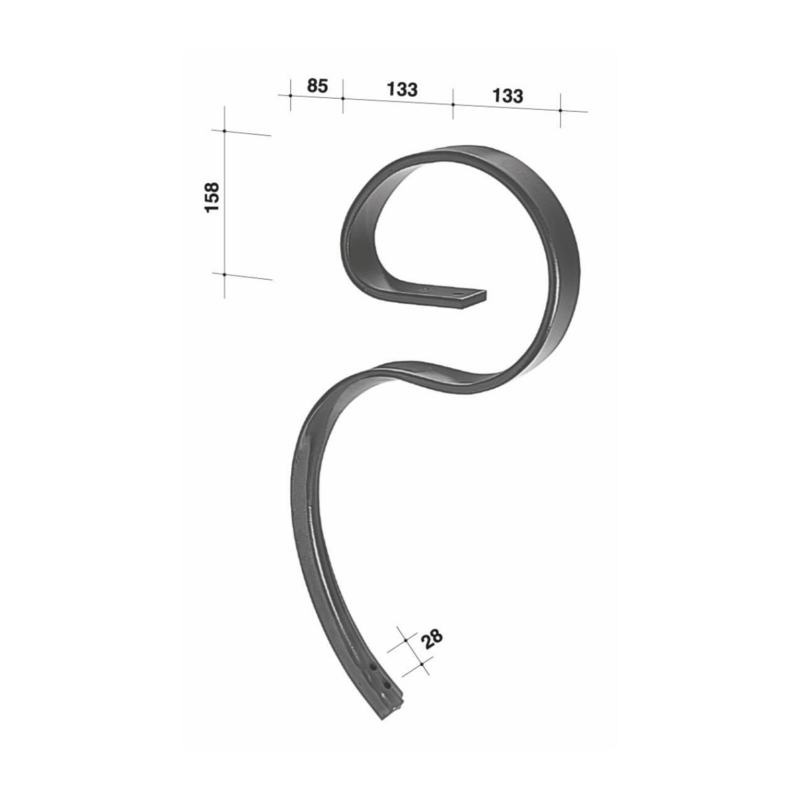 MOLLA SENZA VOMERE 60X12 INTERASSE 28 MM