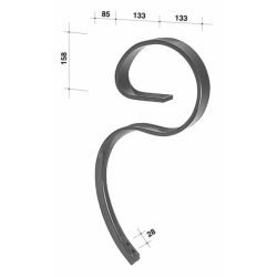 MOLLA CON VOMERE 60X12 INTERASSE 28 MM