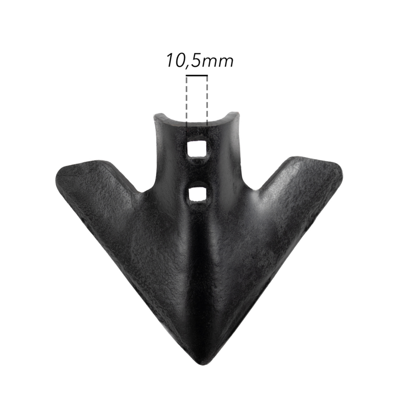 VOMERE LANCIA 2 FORI 200X6  INTERASSE 30 MM