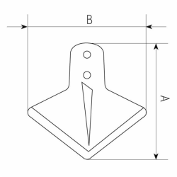 VOMERE LANCIA DIRITTA 150X6