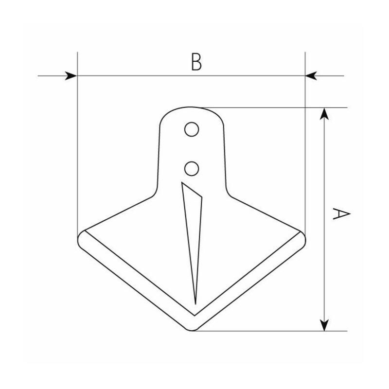 VOMERE LANCIA DIRITTA 150X6