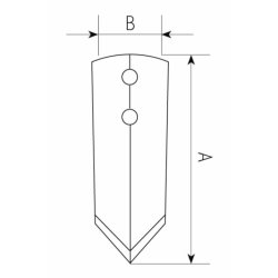 VOMERE A SCALPELLO 70X6