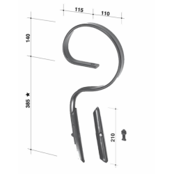 MOLLA FLEX 32X10 DIRITTA CON VOMERE TIPO ALTA