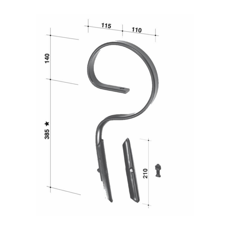 MOLLA FLEX 32X10 DIRITTA TIPO ALTA