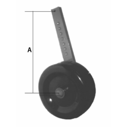 RUOTINO DI PROFONDITA' CON RUOTA DA 300