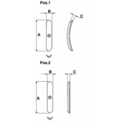 VOMERE 40 X 8 X 210 PER MOLLA FLEX