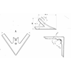 VOMERE FLEX LANCIA 250X6/45