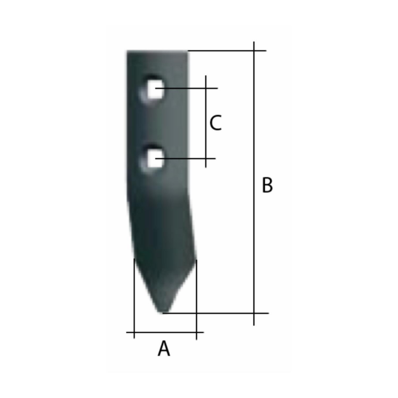 VOMERINO 50X7X165 UNA PUNTA