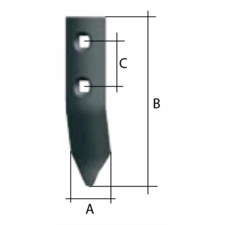 VOMERINO 50X7X165 UNA PUNTA
