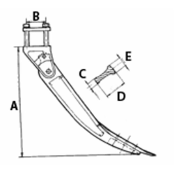 ANCORA RIPUNTATORE COMPLETA DI STAFFA E VOMERINA