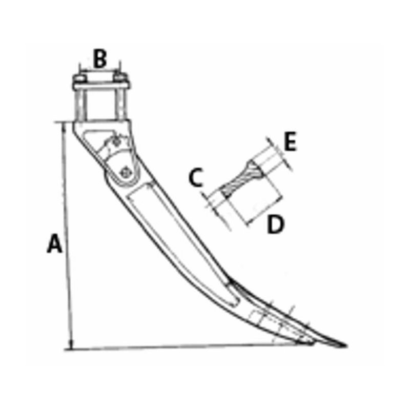 ANCORA RIPUNTATORE COMPLETA DI STAFFA E VOMERINA