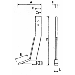 ANCORA PER RIPUNTATORE 130X30