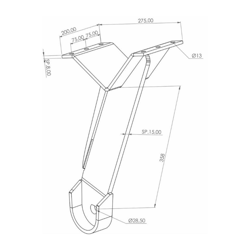 SUPPORTO DISCO POSTERIORE