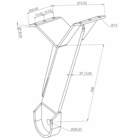 SUPPORTO DISCO POSTERIORE