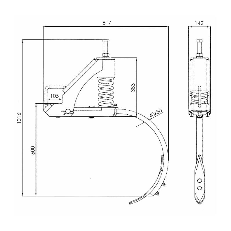 MOLLA PER SUPPORTO ERPICE PESANTE