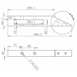 SCALPELLO ADATTABILE MICHEL 65X40X410