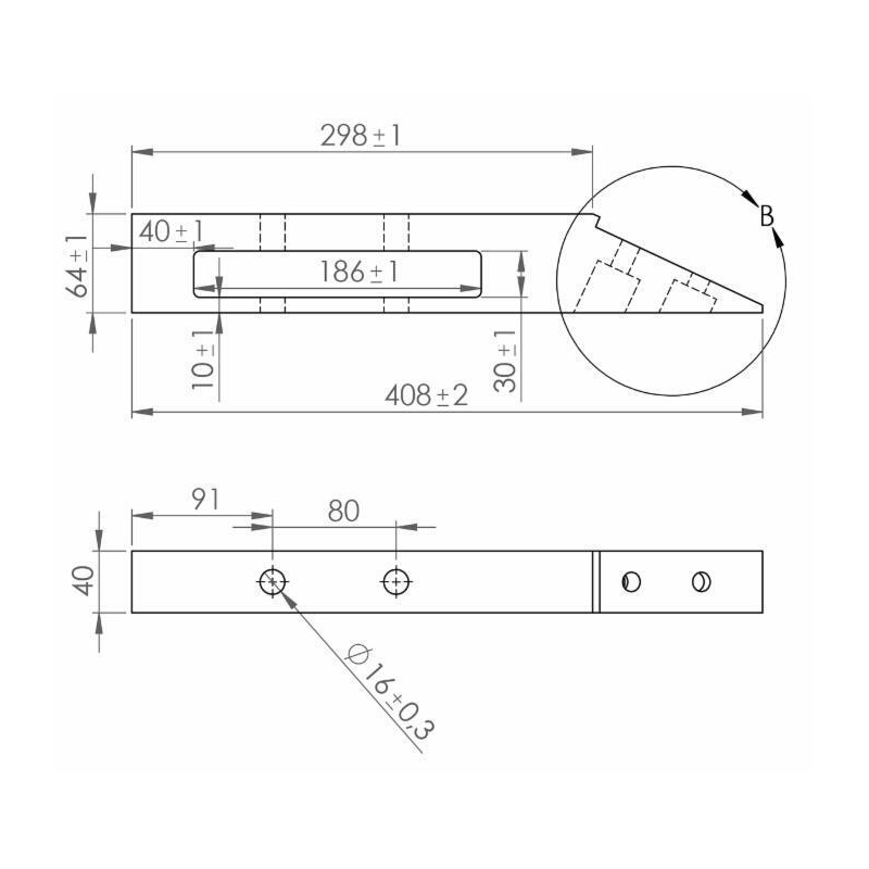 SCALPELLO ADATTABILE MICHEL 65X40X410