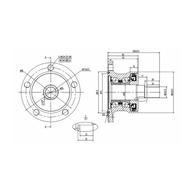 MOZZO FRANGIZOLLE 5 FORI