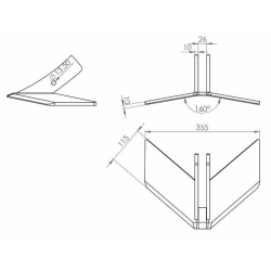 PUNTALE COMPLETO PER ANCORA ADATTABILE KOCKERLING