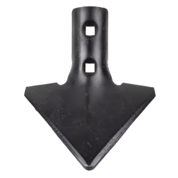 Vomere a lancia piatto 150x6 interasse fori mm 45, per molla flex 45x12 e 60x12 a due fori