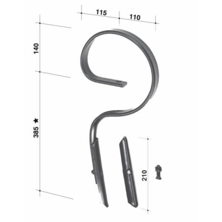 MOLLA FLEX 32X12 TIPO JACKPOT CON VOMERE